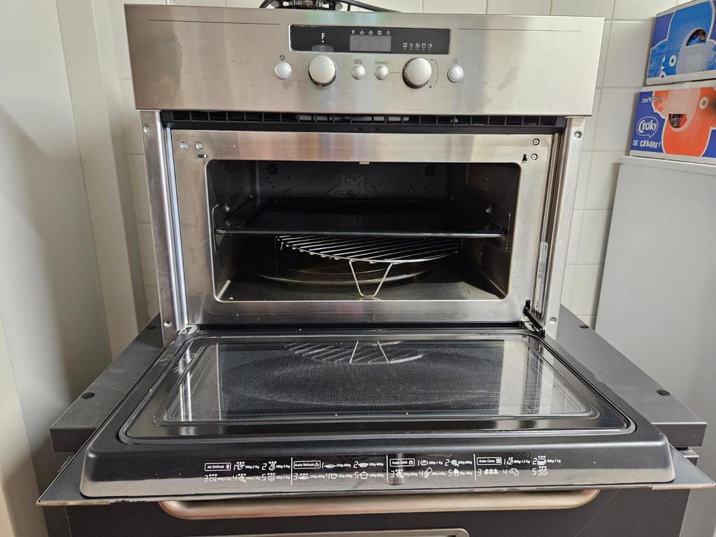 Whirlpool AMW524 Inbouw Combimagnetron, Witgoed en Apparatuur, Gebruikt, Oven, Hete lucht, Inbouw