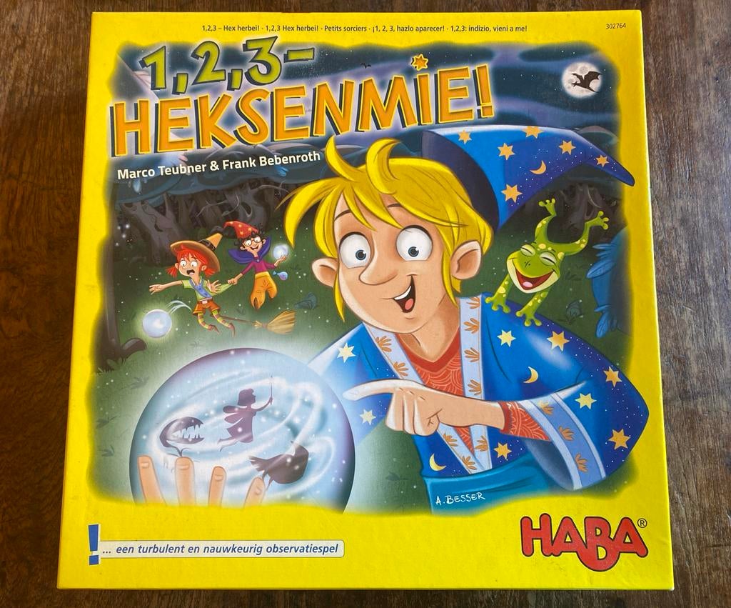 1,2,3 Heksenmie! HABA Bordspel, Hobby en Vrije tijd, Gezelschapsspellen | Bordspellen, Drie of vier spelers, Ophalen of Verzenden