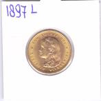 Schitterend gouden tientje 1897 met losse parels, Koningin Wilhelmina, Losse munt, 10 gulden, Goud