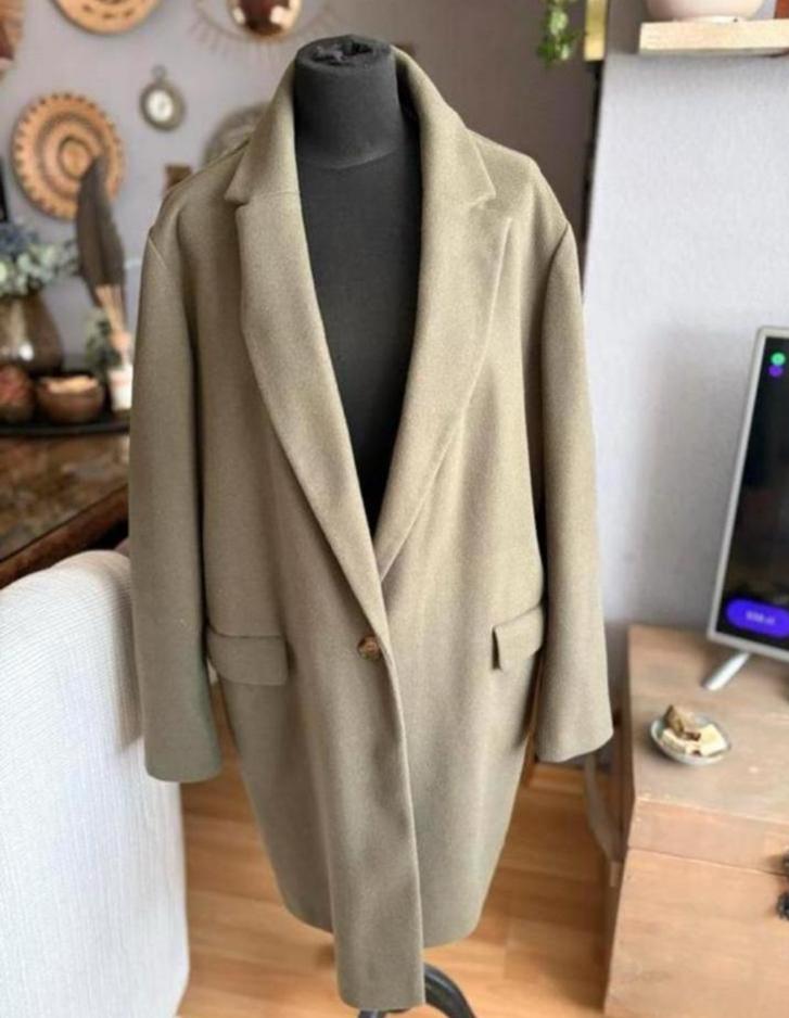Primark mooiw groene mantel mt 46/48 ZGAN, Kleding | Dames, Jassen | Winter, Ophalen of Verzenden, Zo goed als nieuw, Groen