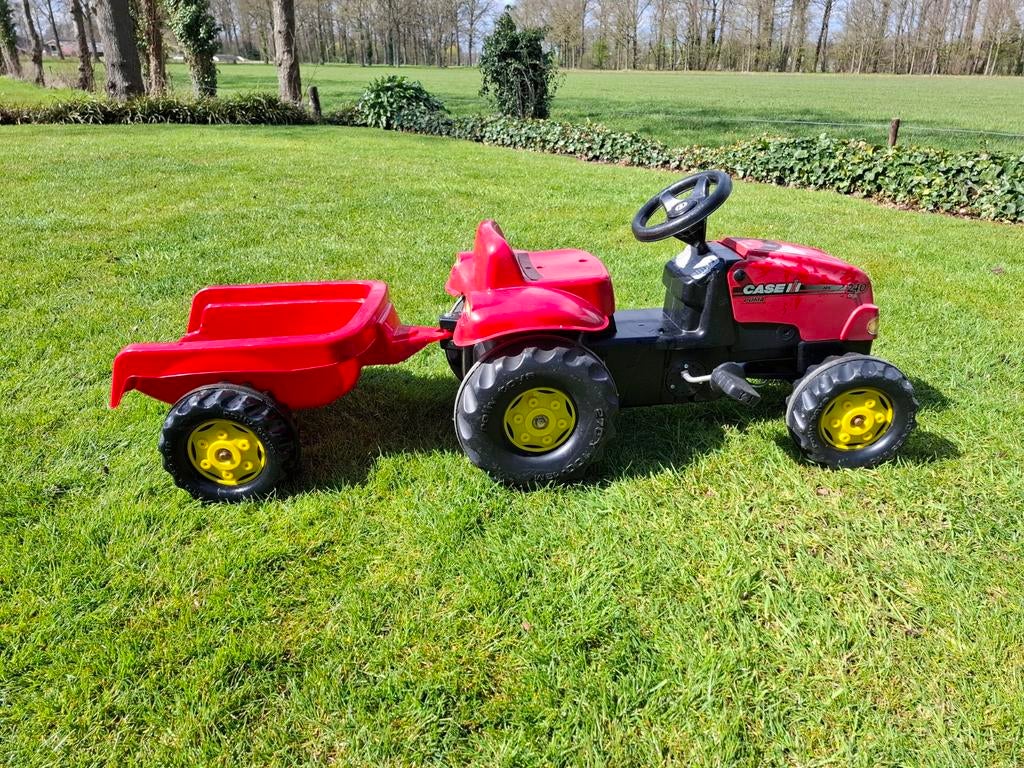 Rolly Toys traptrekker met aanhanger, Ophalen