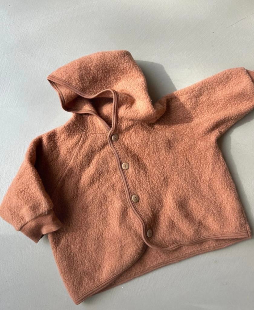 UNADUNA X ENGEL wollen fleece kinderjas maat 80, Kinderen en Baby's, Ophalen of Verzenden, Gebruikt, Jongetje of Meisje, Jasje