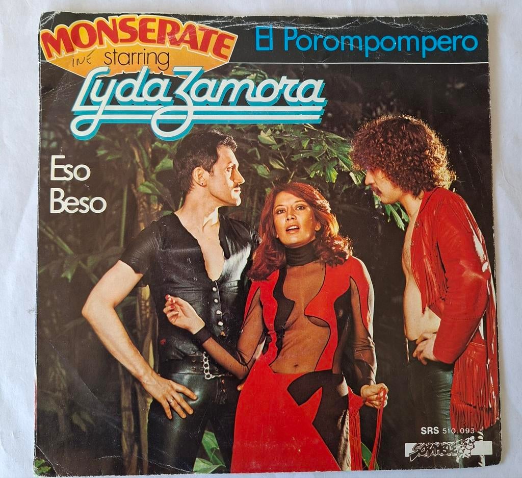 Monserate: Lyda Zamora    El Porompompero/  Eso  Beso, Ophalen of Verzenden, Gebruikt, 7 inch, Single