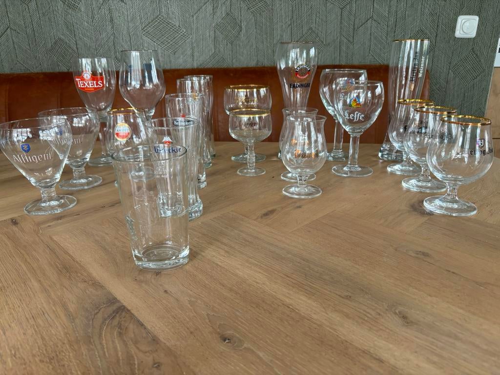 Bierglazen (zowel los als geheel te koop), Ophalen, Zo goed als nieuw, Bierglas