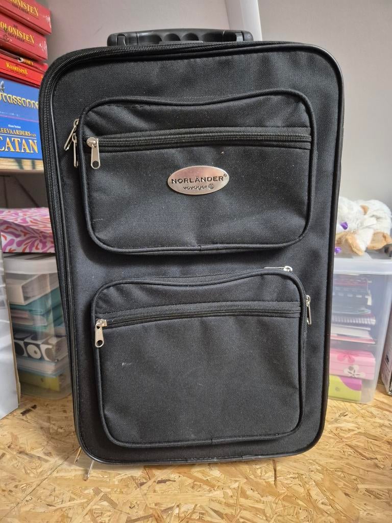 Norlander Handbagage Koffer met Ritsen en Hendel, Ophalen of Verzenden, Zo goed als nieuw, Wieltjes