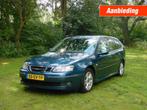 Saab 9-3 1.9 TID 88KW Estate 2006 Blauw / HOGE KORTING!, Voorwielaandrijving, Beige, Blauw, Leder en Stof