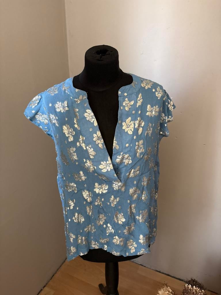 Six Ames super mooie blouse mt 42 ZGAN, Ophalen of Verzenden, Zo goed als nieuw, Maat 42/44 (L)