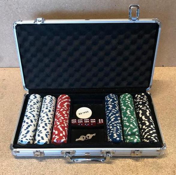 Mooie pokerset in  koffer, Vijf spelers of meer, Ophalen of Verzenden, Gebruikt