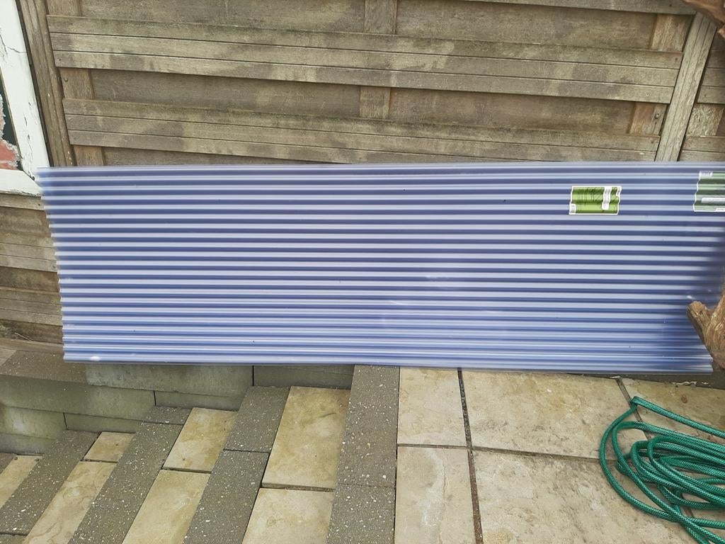 golfplaten, Doe-het-zelf en Verbouw, Dakpannen en Dakbedekking, Ophalen, Kunststof, Blauw, Nieuw