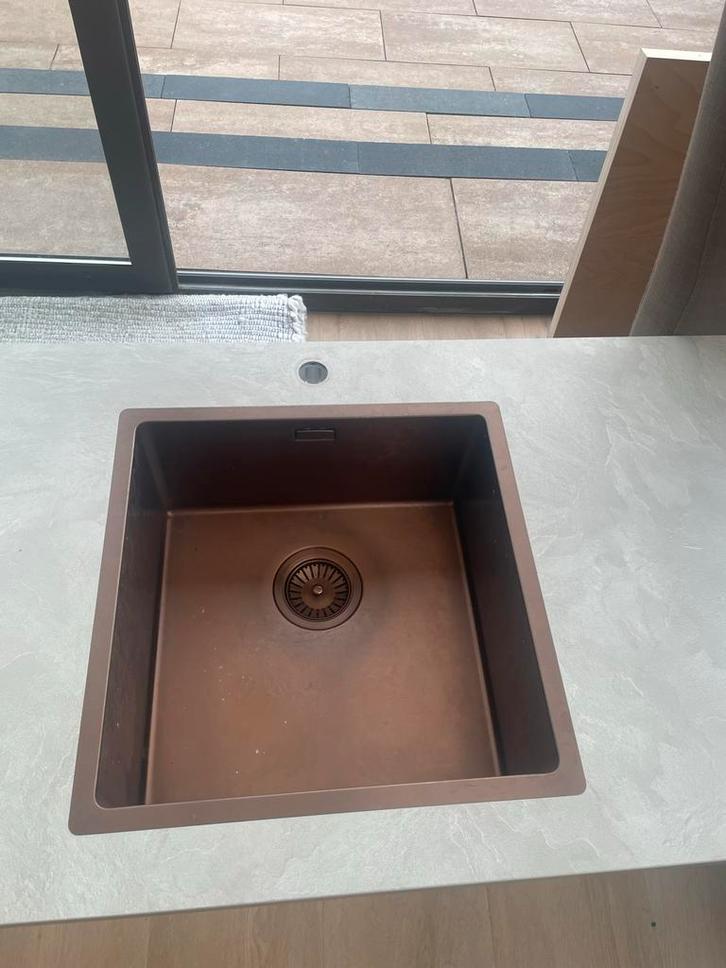 Gebruikt maar wel super goed keukenblad met spoelbak, Huis en Inrichting, Keuken | Complete keukens, Nieuw, Overige typen, Grijs