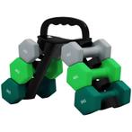Halterset met Opbergrek, 2 x 3kg, 2 x 4kg, 2 x 5kg. Nieuw, Ophalen, Nieuw, Buik, Dumbbell