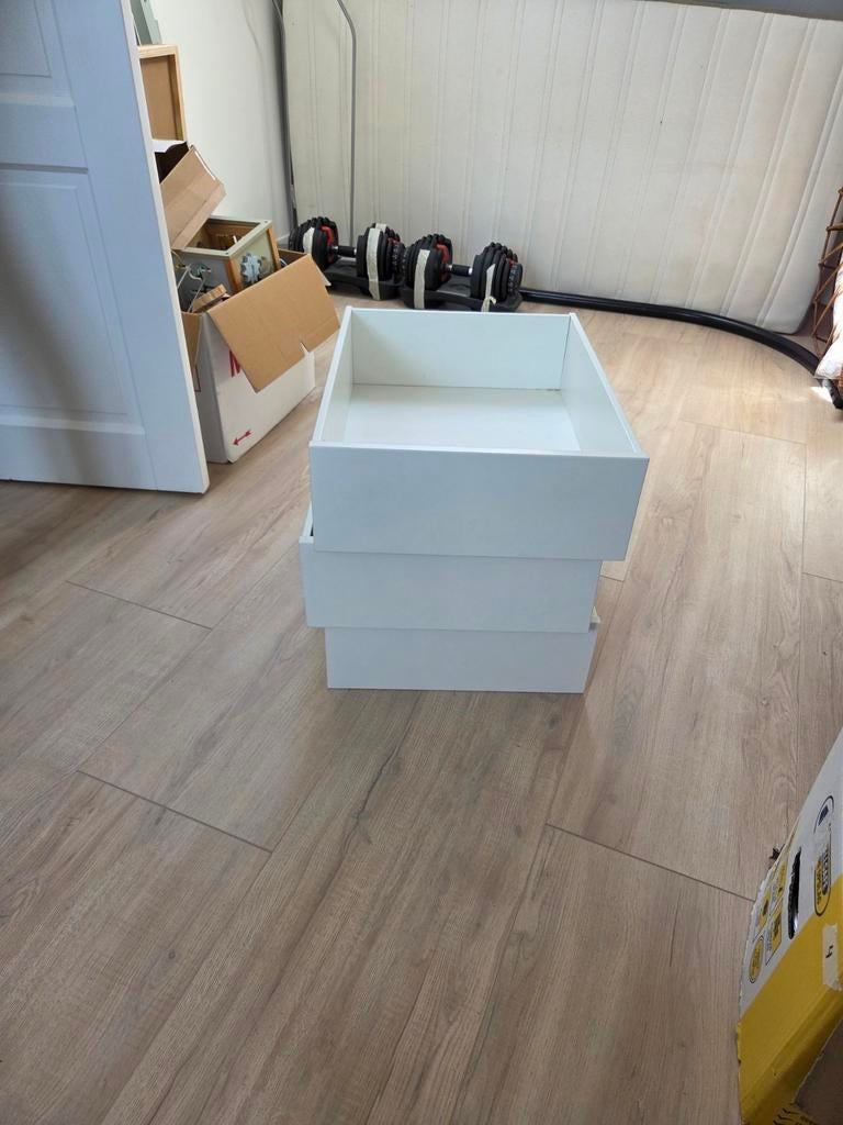 3 Komplement lades wit en 1 rekje voor IKEA Pax kast, Ophalen, Met plank(en), Gebruikt, 50 tot 100 cm