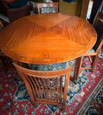 Schuitema Decoforma eethoek > tafel Miles + 4 stoelen Helen, Ophalen, Gebruikt, 4 tot 6 stoelen