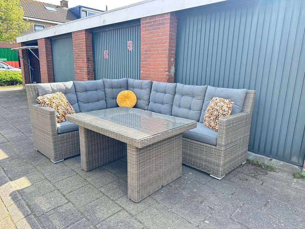 Prachtige Your Own Living Dining Loungeset Tuinset, Tuin en Terras, Ophalen, Wicker, Bank