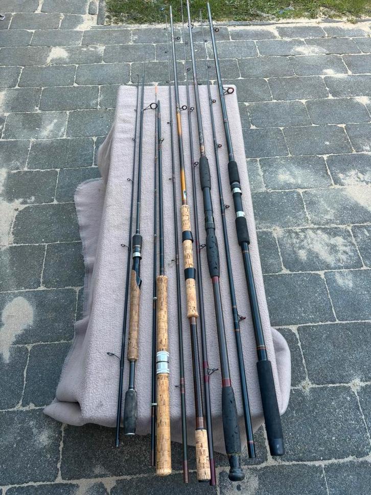 Diverse hengels opknappers, handbuild,wout van leeuwen, fox, Watersport en Boten, Hengelsport | Karpervissen, Zo goed als nieuw
