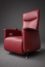 Relaxfauteuil Prominent Echt Leder met 2 motr Lendepomp, Ophalen of Verzenden, Zo goed als nieuw, Minder dan 75 cm, 50 tot 75 cm