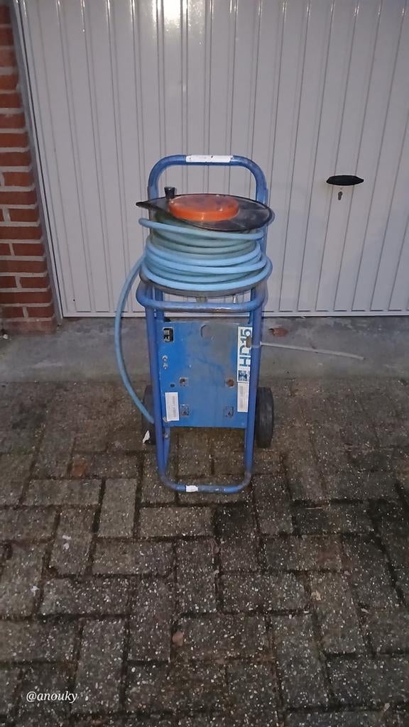 Professionele verrijdbare reinigingshaspel, Tuin en Terras, Ophalen of Verzenden, Gebruikt, Elektrisch, Rior tegenwoordig Rioned