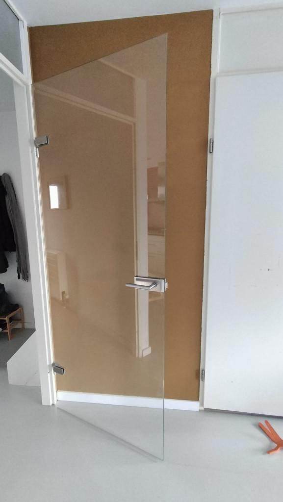 Glazen deur, Ophalen, Zo goed als nieuw