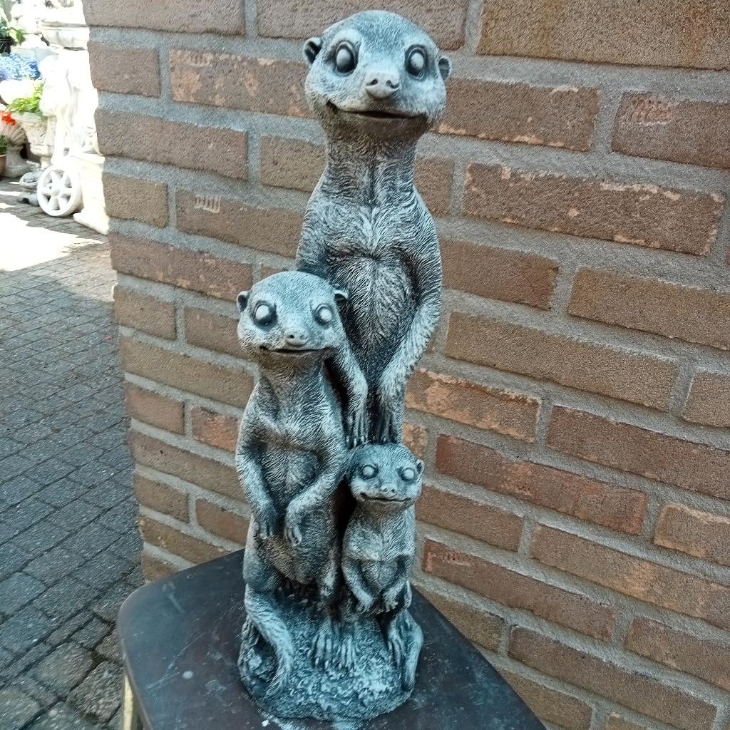 stokstaartjes van beton, Ophalen, Gebruikt, Beton, Dierenbeeld