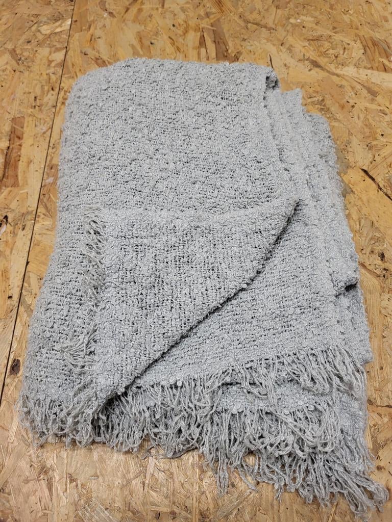 5 stuks Ikea Sandbrodd Plaid deken blauw grijzig, Ophalen of Verzenden, Gebruikt