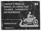 Honda PA50 handleiding bromfiets 1984 (7275z), Ophalen of Verzenden, Gebruikt