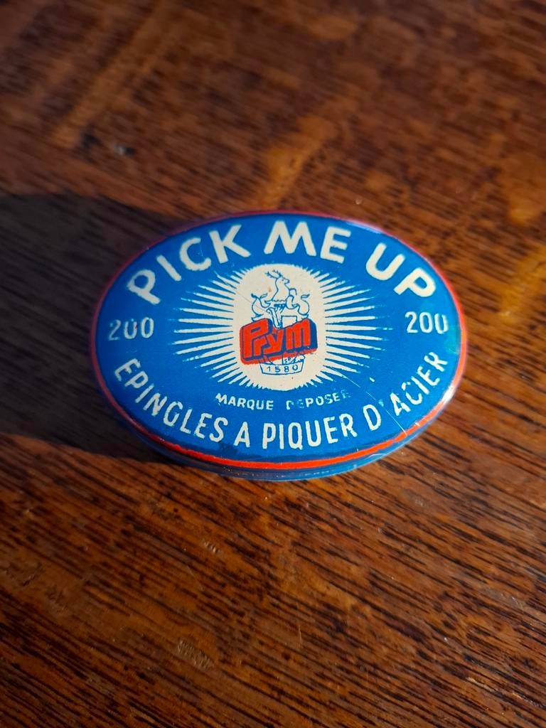 Vintage Prym 'Pick Me Up' spelden doosje, Made in Germany, Ophalen of Verzenden