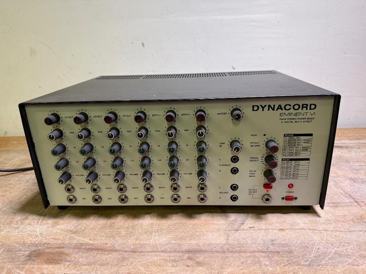 Dynacord Eminent VI Power Mixer / mengtafel / Multi Effects, Muziek en Instrumenten, Mengpanelen, Gebruikt, 5 tot 10 kanalen, Microfooningang