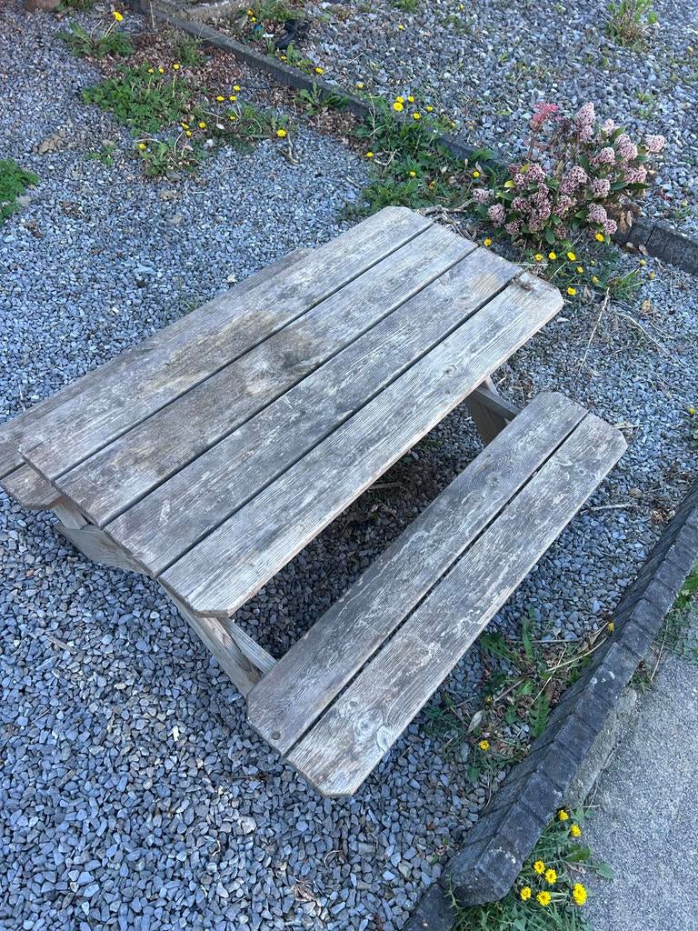 Picknick tafeltje voor kinderen, Tuin en Terras, Picknicktafels, Ophalen, Rechthoekig, Hout