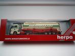 Herpa Scania R silotrailer silospedition Hermann. Nieuw, Ophalen of Verzenden, Zo goed als nieuw, Bus of Vrachtwagen, Herpa