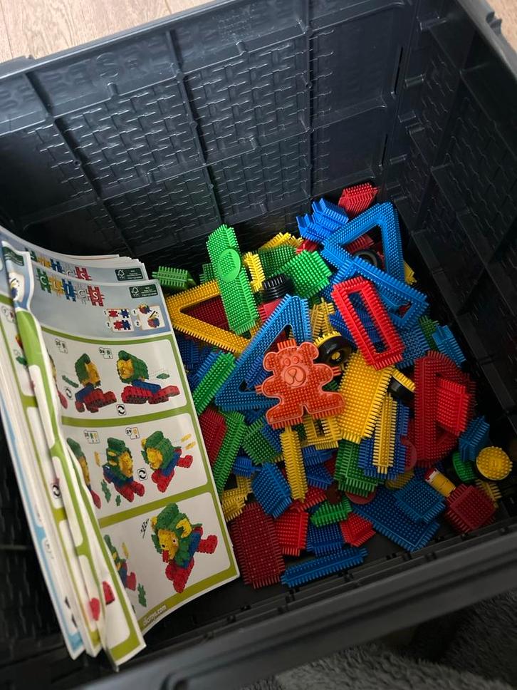 Grote doos Sticky Bricks / Nopper bouwstenen, Kinderen en Baby's, Speelgoed | Bouwstenen, Zo goed als nieuw, Overige merken, Ophalen of Verzenden