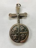 Zilverkleurig Kruisbeeld met Europa-thema, Ophalen of Verzenden