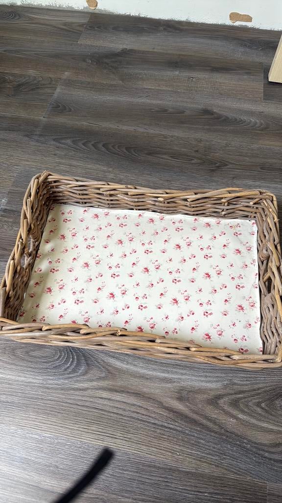 Rieten dienblad 52x35cm, Ophalen of Verzenden, Zo goed als nieuw, Rechthoekig, Overige materialen