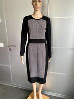 i717 Karen Millen maat 40=M jurk jurkje fijn-gebreid zwart, Maat 38/40 (M), Karen Millen, Zwart, Ophalen of Verzenden
