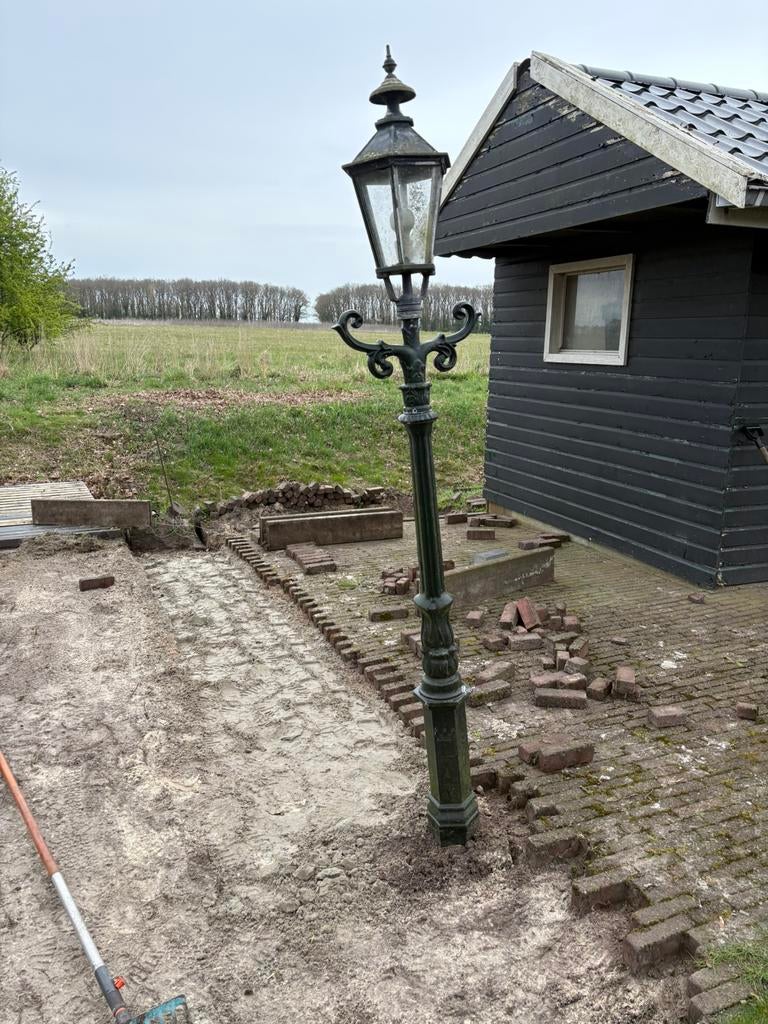 Sfeervolle tuin lantaarnpaal, Ophalen, Gebruikt, Staande lamp, Netvoeding