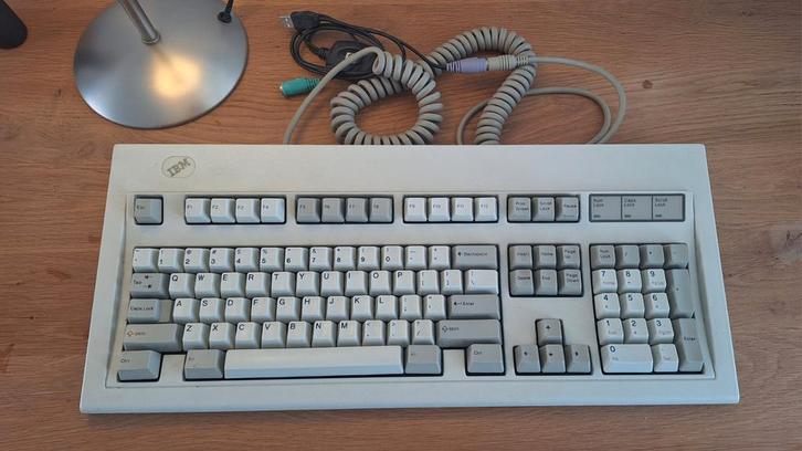 Prachtige IBM Model M keyboard. Met ps2 naar usb adapter, Computers en Software, Vintage Computers, Ophalen of Verzenden
