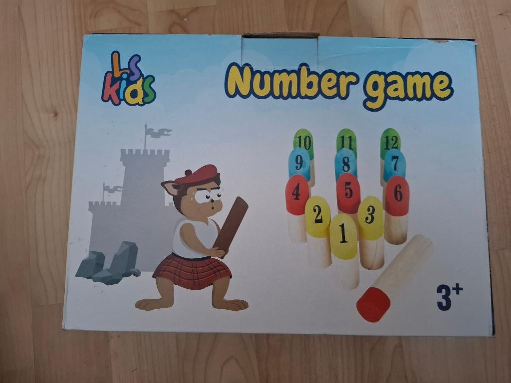 Number Kubb spel - Leuk buitenspel - kids, Ophalen of Verzenden, Nieuw