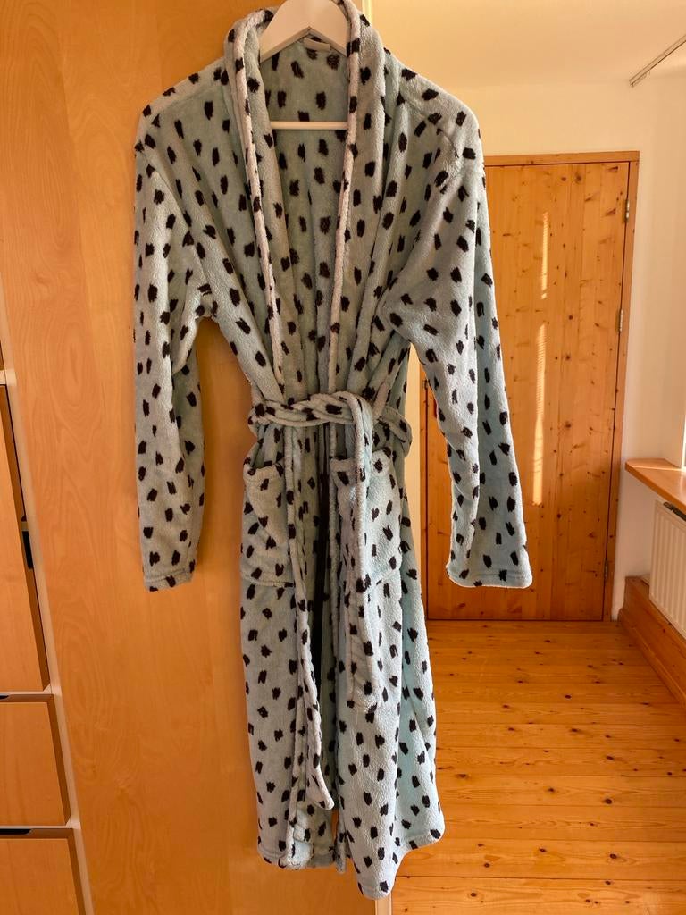Zachte badjas met luipaardprint - maat L, Ophalen of Verzenden, Zo goed als nieuw
