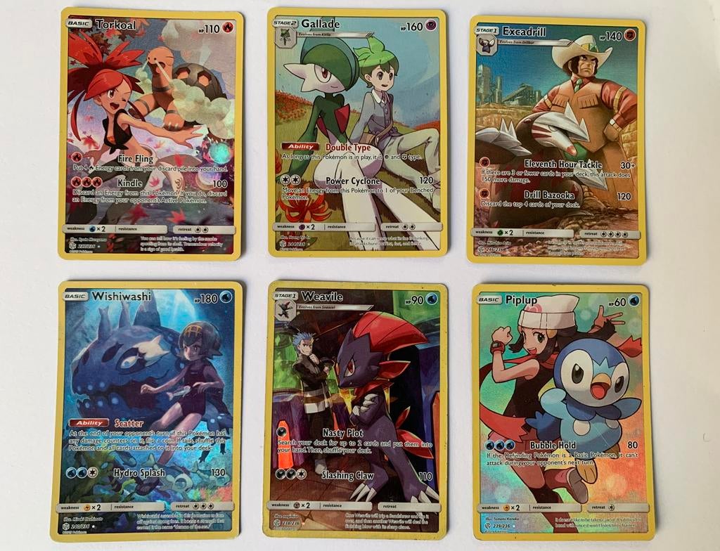 Pokemon secret rare kaarten, Ophalen of Verzenden, Gebruikt, Meerdere kaarten