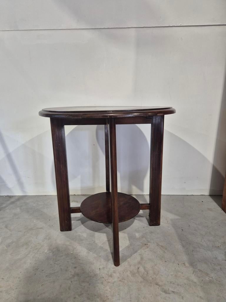 Art deco bijzettafel rond, Ophalen