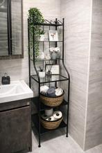 IKEA Frosjon badkamer kast - Zwart metalen rek, Huis en Inrichting, Badkamer | Badkamermeubels, (Half)hoge kast, Minder dan 50 cm