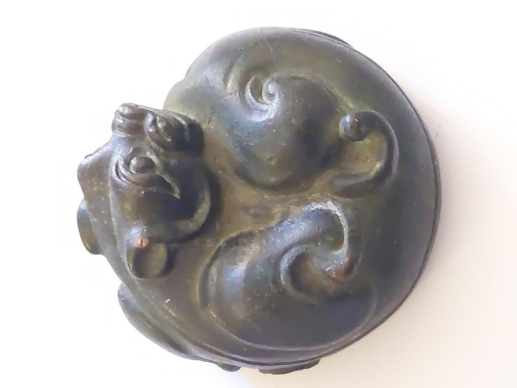 Bronzen presse papier draak / slang, Ophalen of Verzenden