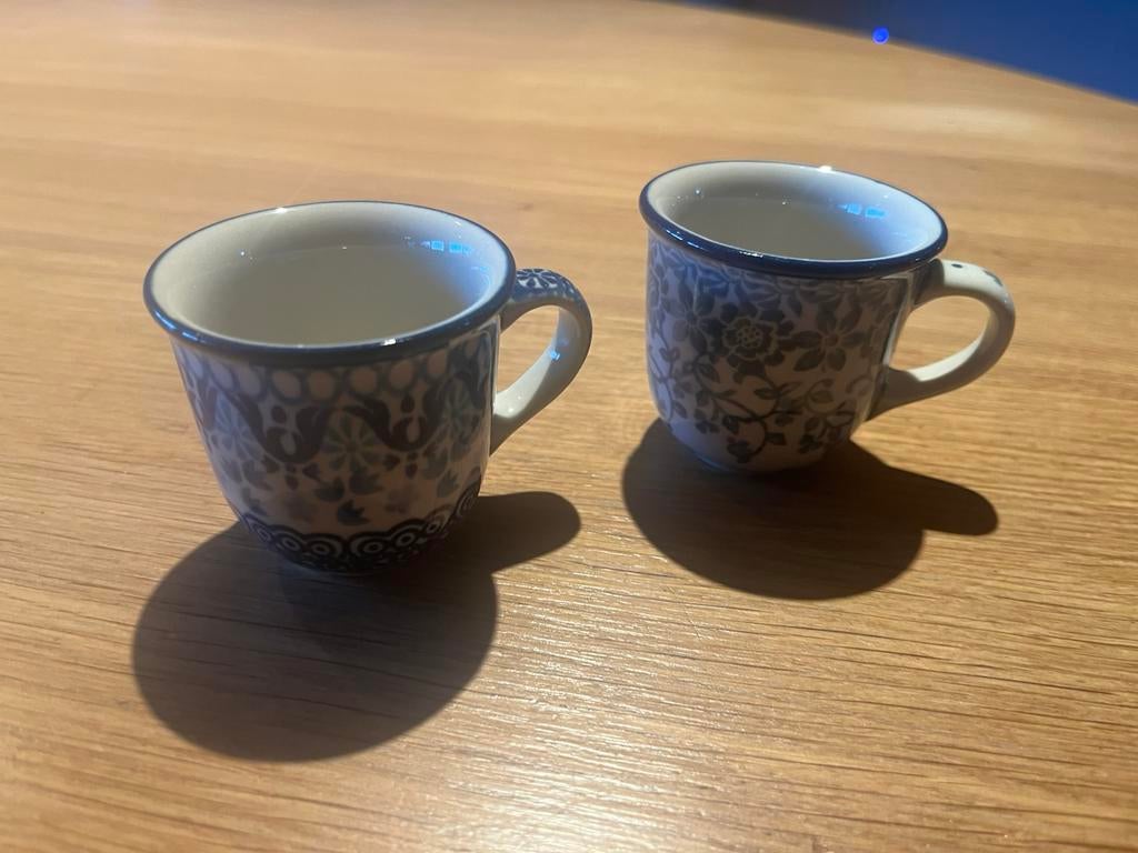 Bunzlau castle espressokopjes eierdopjes, Keramiek, Overige typen, Ophalen of Verzenden, Zo goed als nieuw