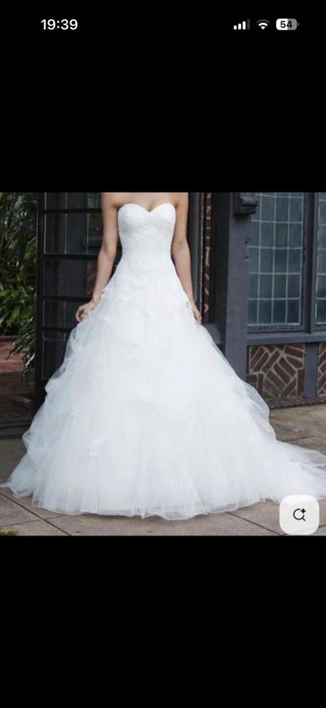 Trouwjurk, Kleding | Dames, Ophalen of Verzenden, Zo goed als nieuw, Wit, Trouwjurk