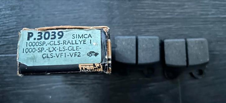 Simca 1000 P.3039 Remblokken, Auto diversen, Overige Auto diversen, Ophalen of Verzenden