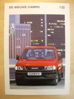 Isuzu Campo Brochure 1991 – Pickup Pick up, Ophalen of Verzenden, Zo goed als nieuw, Overige merken, Isuzu