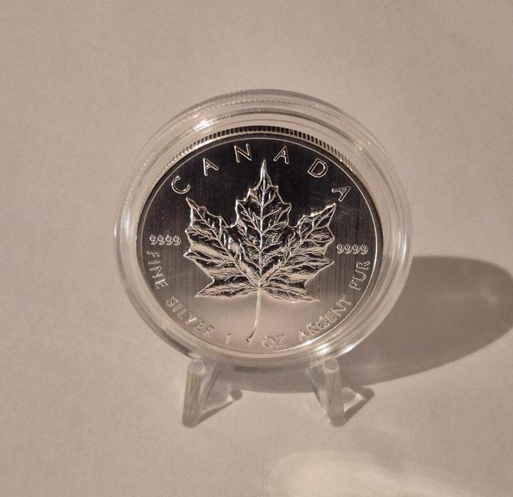 1 oz Zilveren Maple Leaf 2013, Postzegels en Munten, Edelmetalen en Baren, Zilver, Ophalen of Verzenden