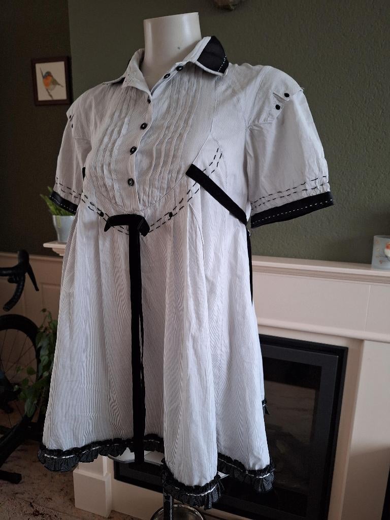 High Use babydoll blouse 34 XS in topstaat, Zo goed als nieuw, Maat 34 (XS) of kleiner, Grijs, Verzenden