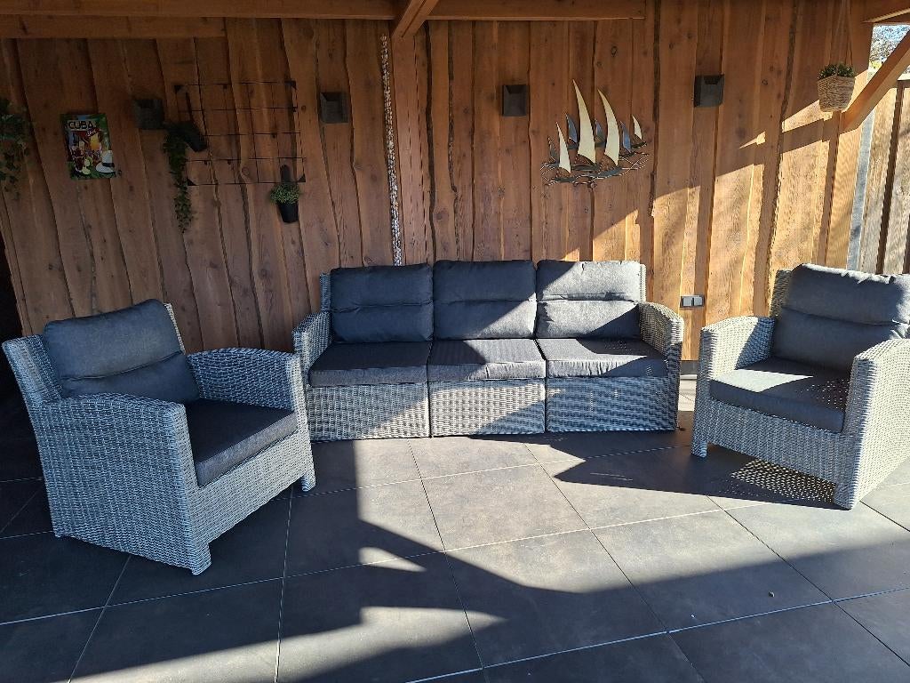 Prachtige z.g.a.n. loungeset “LEZEN”, Tuin en Terras, Ophalen, 5 zitplaatsen, Zo goed als nieuw, Loungeset