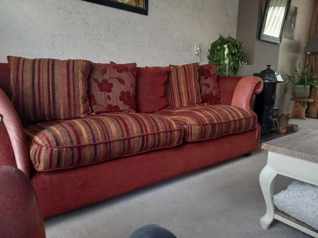 Landelijke bank, Huis en Inrichting, Banken | Bankstellen, Ophalen, Zo goed als nieuw, 75 tot 100 cm, Stof