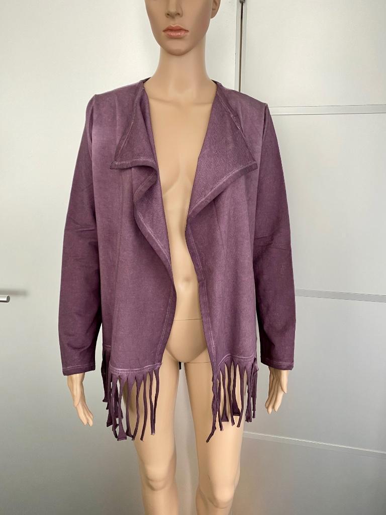 Z305 Nieuw: ZOSO: maat S= vest vestje jasje paars/aubergine, Kleding | Dames, Truien en Vesten, Paars, Nieuw, Ophalen of Verzenden